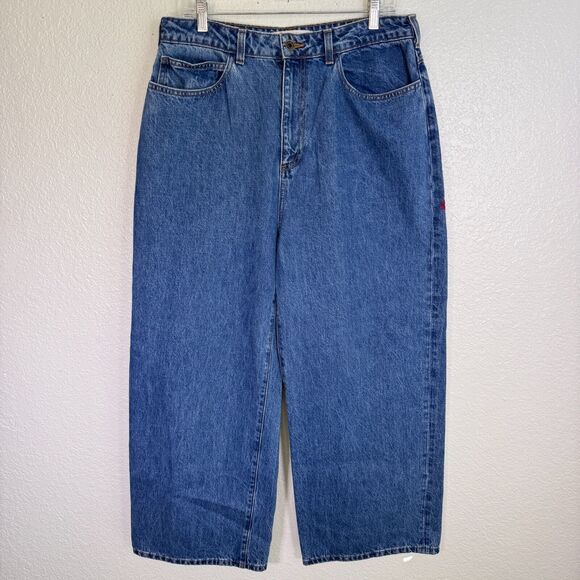 Imperfects Denim - Imperfects Jeans Womens 33 Baggy Wide Leg Flare Loose Relaxed Y2K Cotton USA